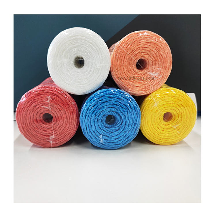 High Density Plastic Packing Grass Rope Agriculture Pink Color Straw Rope Baler Twine 2 Ply 2