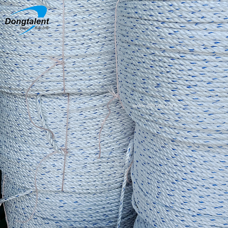 Twisted Packaging Pp Ropes 8mm 4Strand Rope For Fishing Floating Customizable Size And Color Polypropylene Rope 6