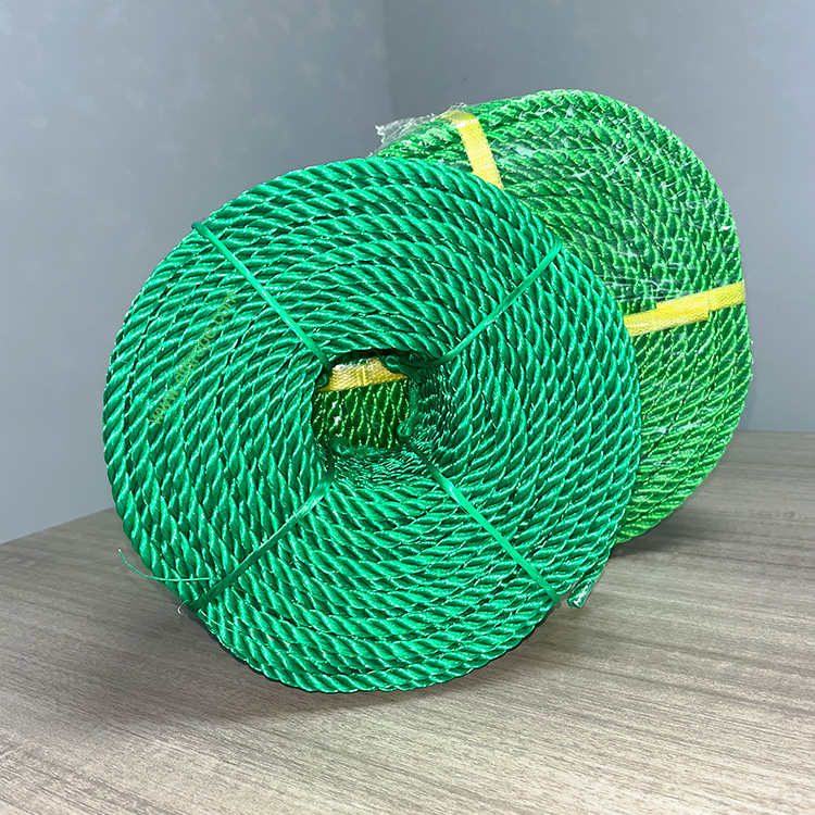 China Hot Sells 3/4 Strands Good Quality PE Polyethylene Ropes 6MM  16MM PE Plastic Packaging Rope