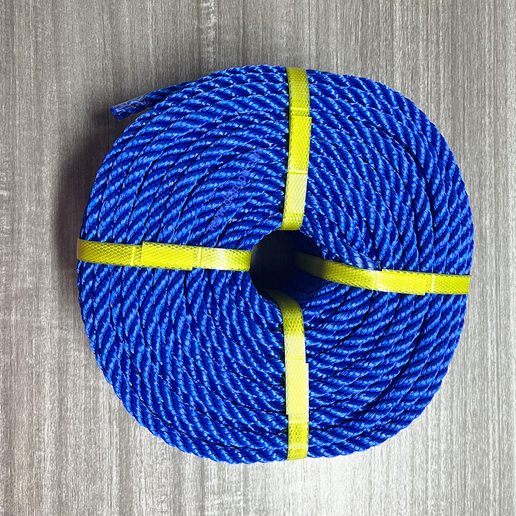 China Hot Sells 3/4 Strands Good Quality PE Polyethylene Ropes 6MM 16MM PE Plastic Packaging Rope 4