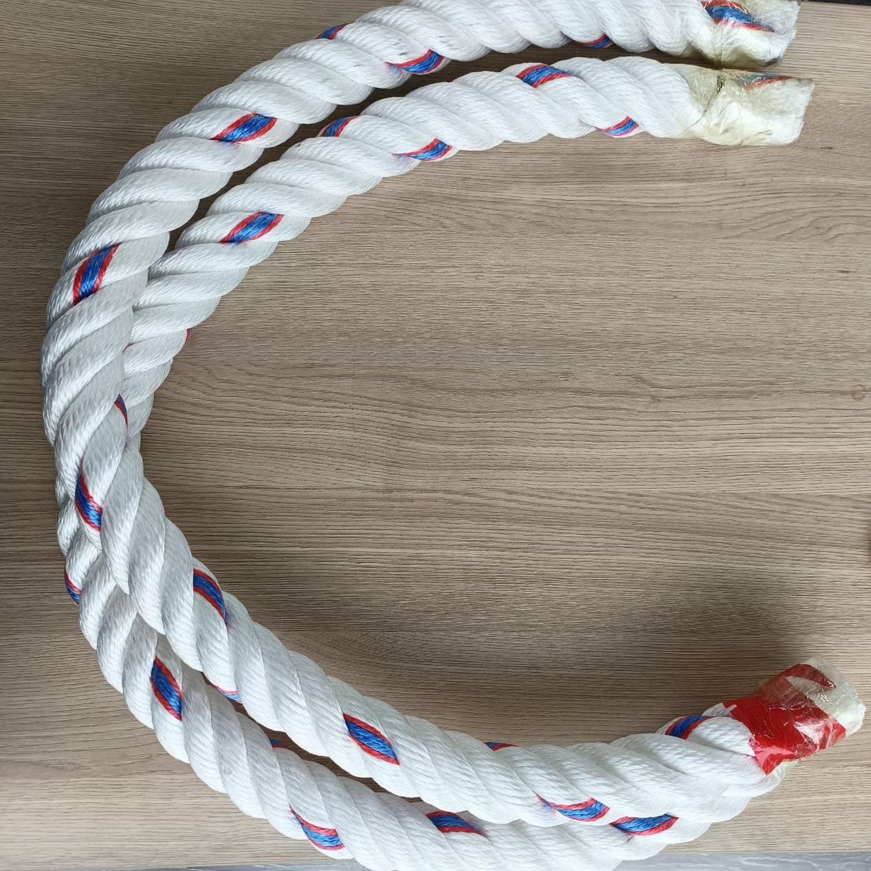 Double Twisted Soft Lay 3 Strand 4 Strand Pp Mixed Polyester Fiber Rope សម្រាប់ឧស្សាហកម្មរ៉ែ