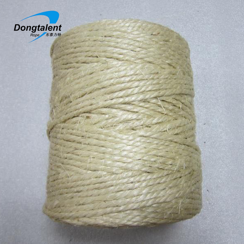 Factory Natural Sisal Twine Eco-Friendly Twisted Packing Twine for Gardening Agriculture Packaging Crafts